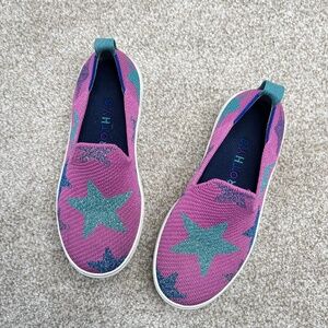 Rothy’s The Sneaker Purple Star Slip On Shoes Girls 1